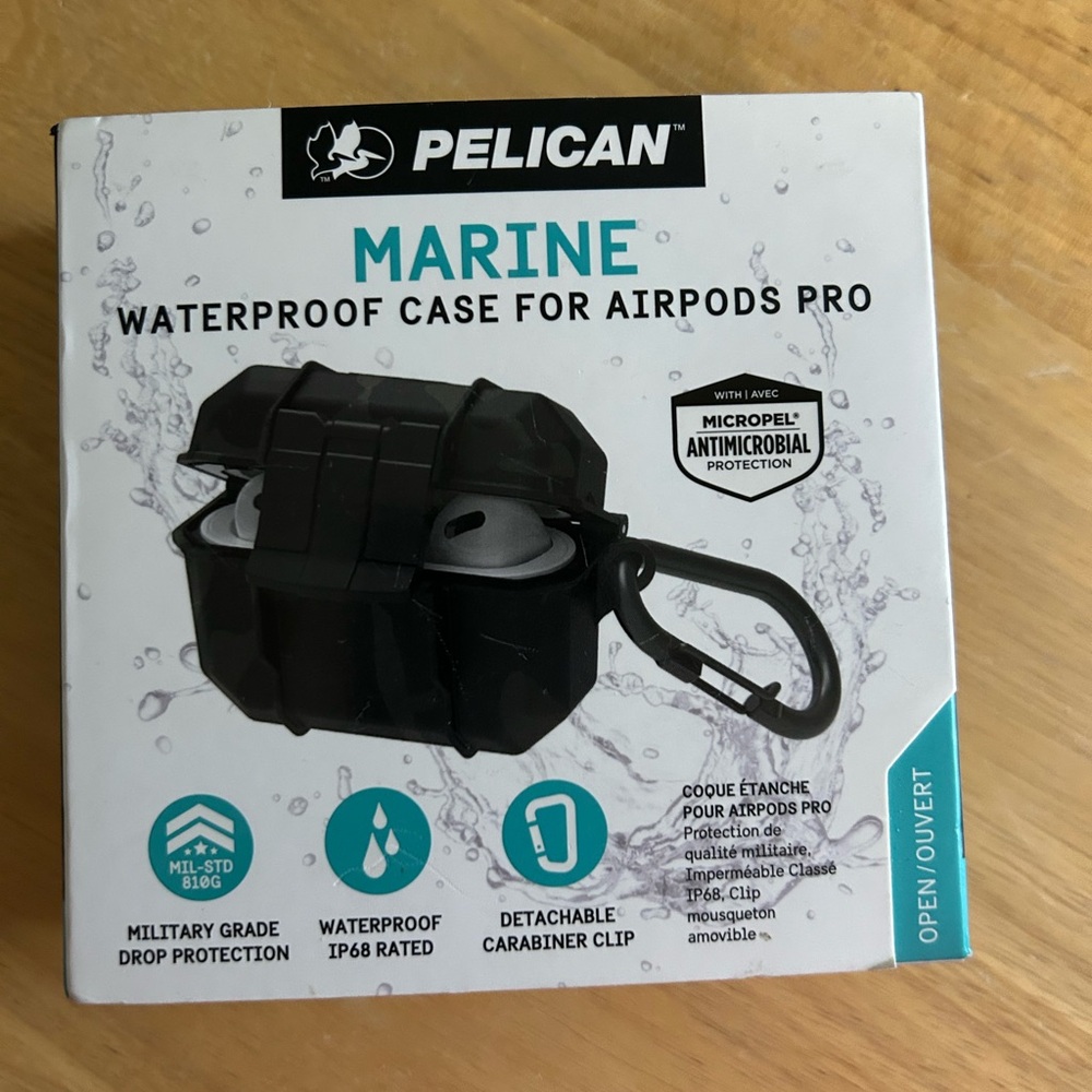 Black Waterproof Case for AirPods Pro